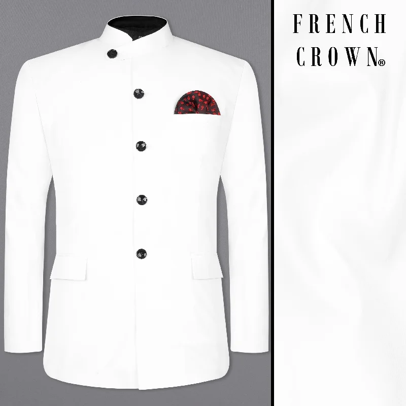 Bright White Bandhgala Designer Blazer