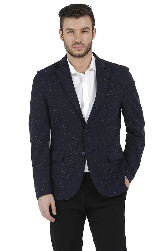 Comfort Fit 2 Button Knit Blazer