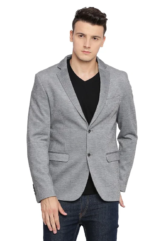 Comfort Fit 2 Button Knit Blazer