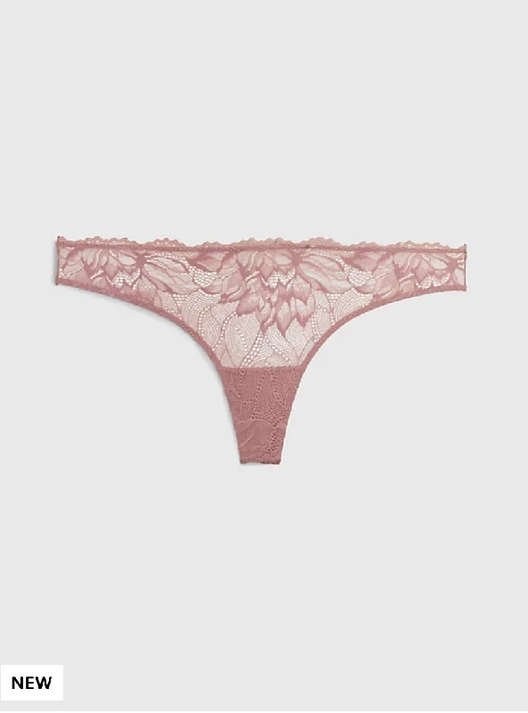 Calvin Klein - Seductive Comfort Thong | Woodrose