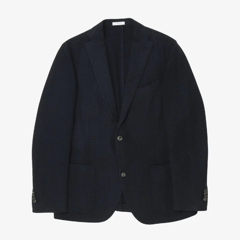 Check Wool Blazer