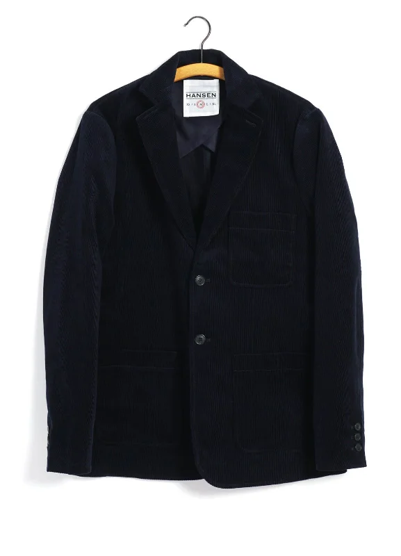 CHRIS | Classic Two Button Blazer | Fluid Navy