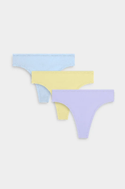 Cotton Thong in Confetti (Pack)