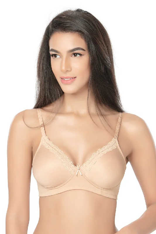 1244-Plain T-shirt Bra-Skin