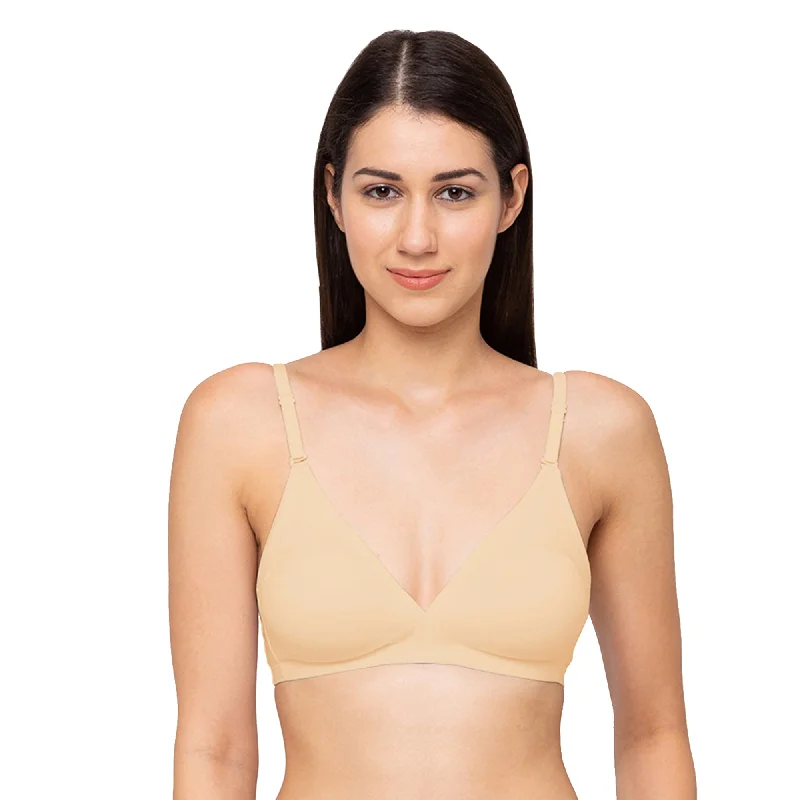 1029-Cotton Basics Plain Non Padded Non Wired Bra Skin