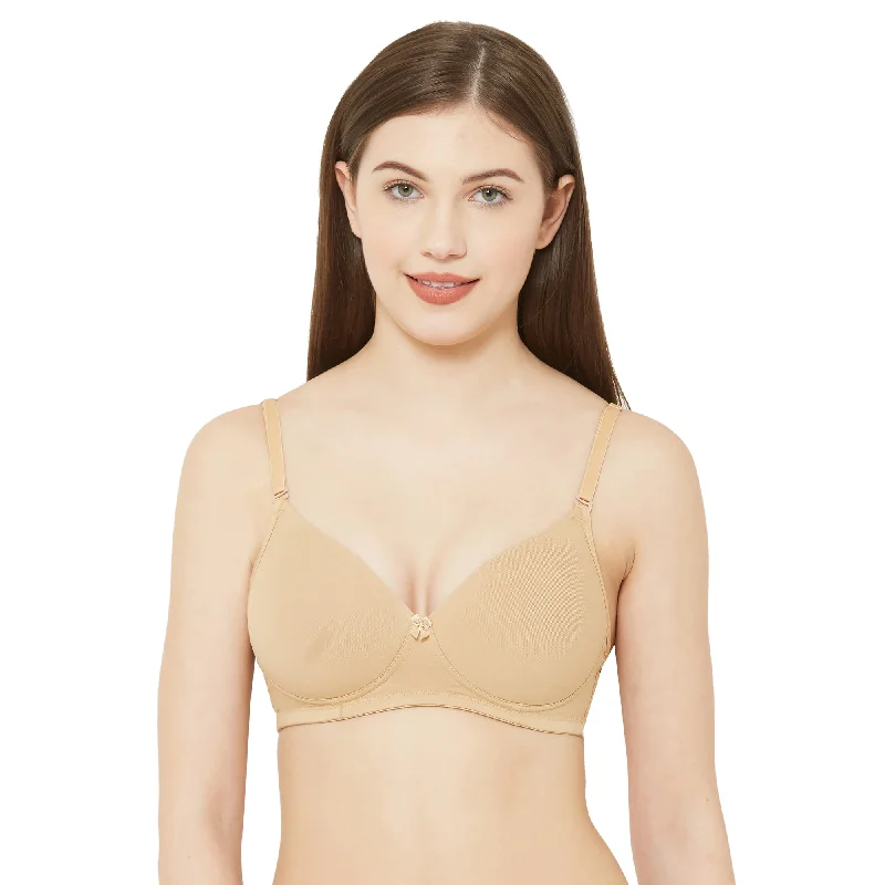 1059-Cotton Basics Plain Padded Bra Skin