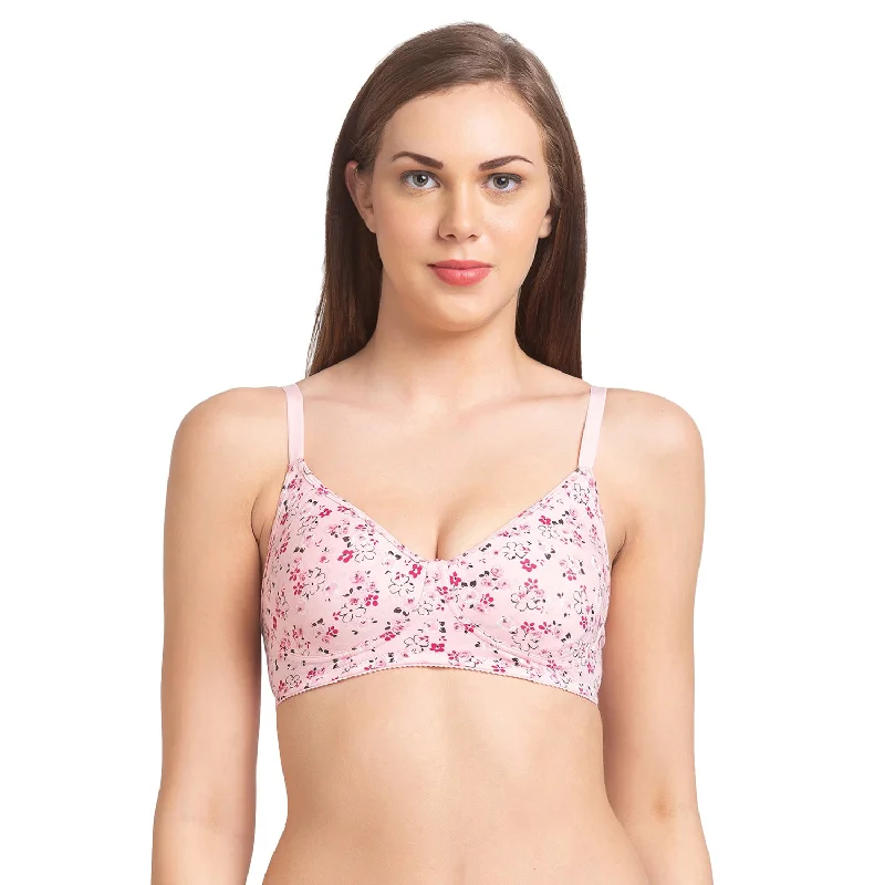 Sakhi 2 - Printed Side Support Everyday Bra Pink