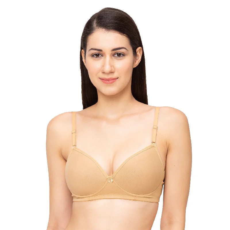 Slick - Cotton Mold Padded T-shirt Bra Skin