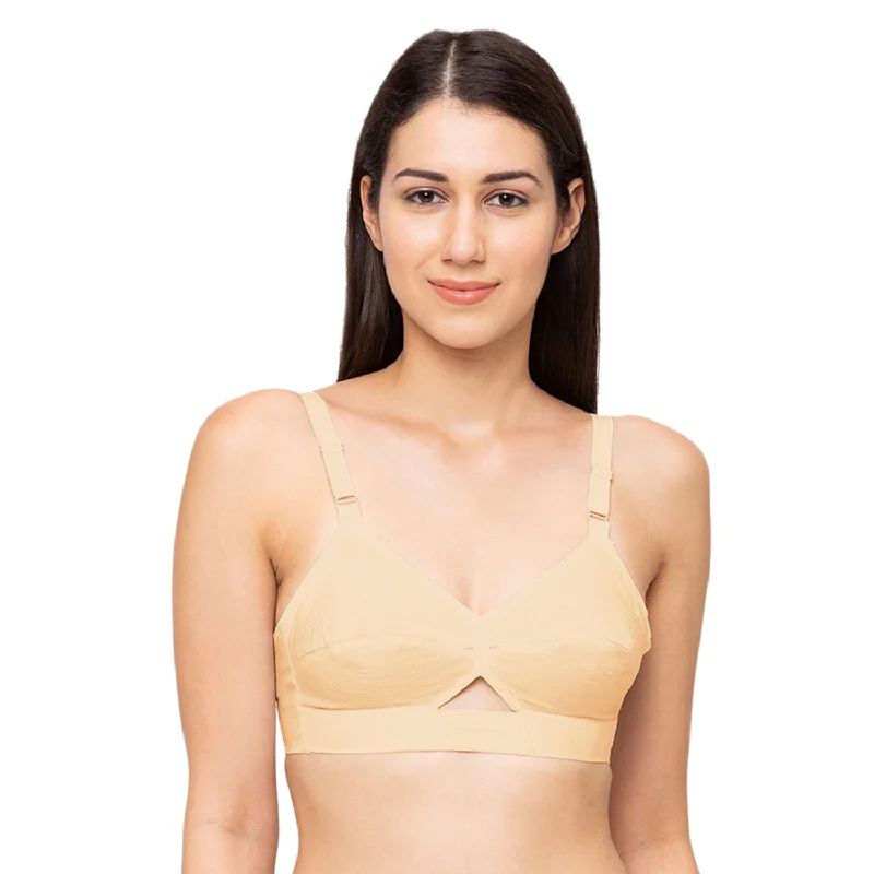 Dream s/s-Cotton Plain Bra Skin