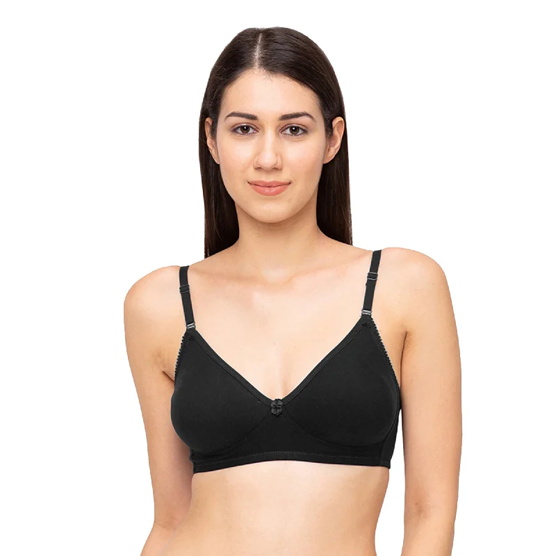 Dipti-Plain Mold T-shirt Bra Black