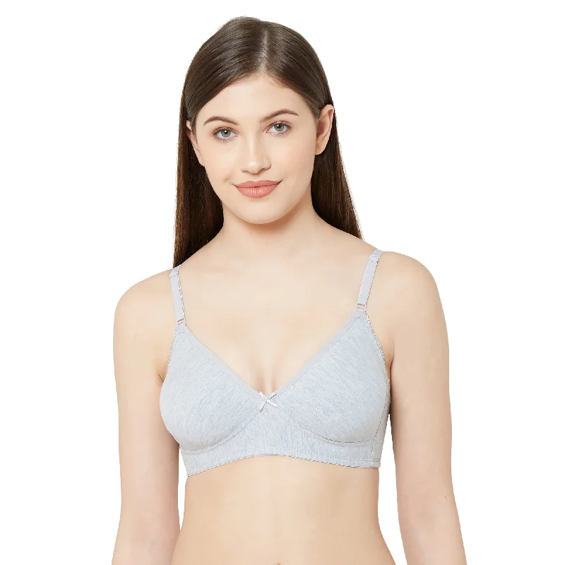 Dipti-Plain Mold T-shirt Bra Grey