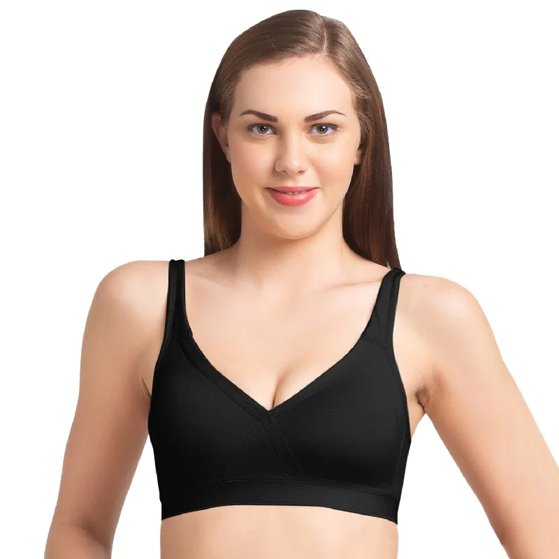 JB 36-Plain Mold T-shirt Bra  Black