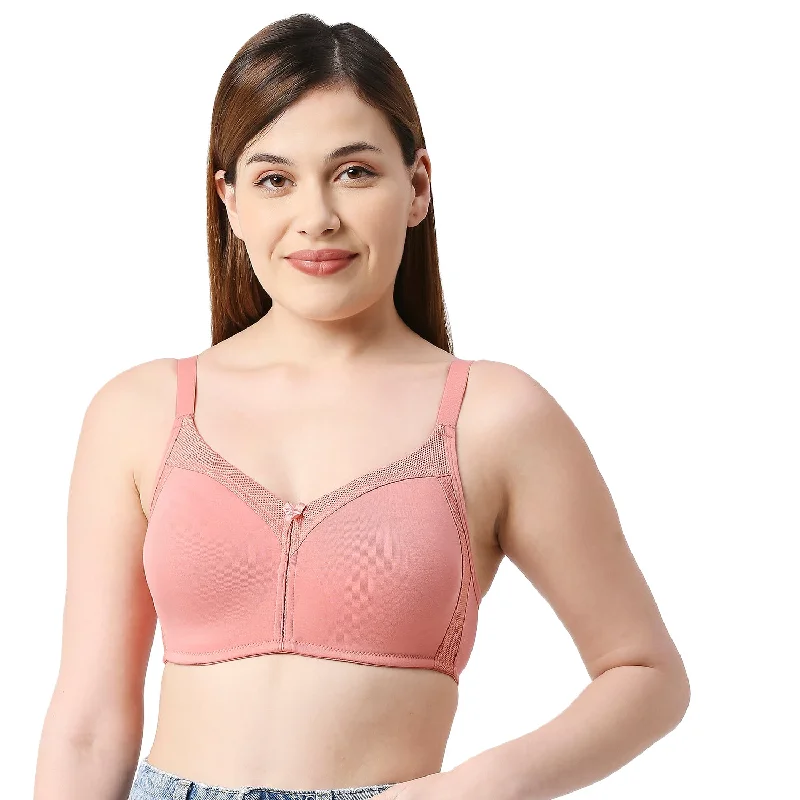 JB 45-Plain Mold T-shirt Bra Peach