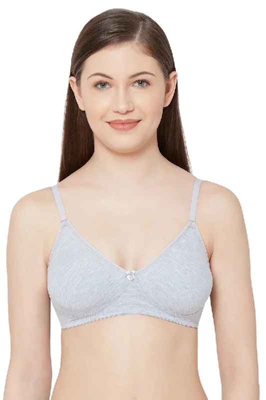 Kajal - Plain Mold T-Shirt Bra Grey