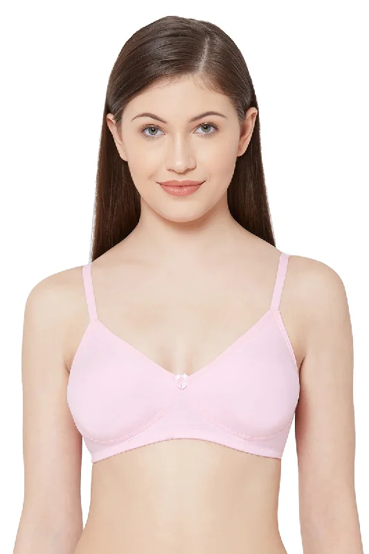 Kajal - Plain Mold T-Shirt Bra Pink