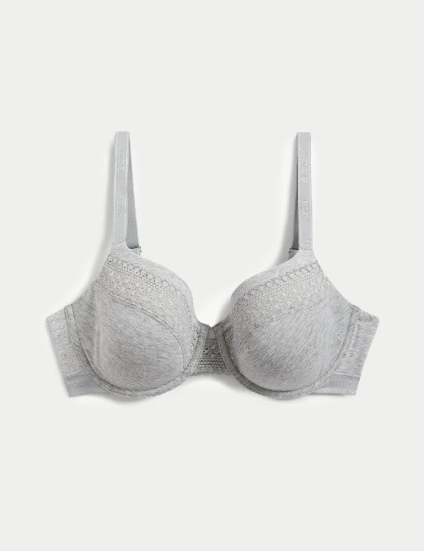 Cotton with Cool Comfort Wired T-Shirt Bra