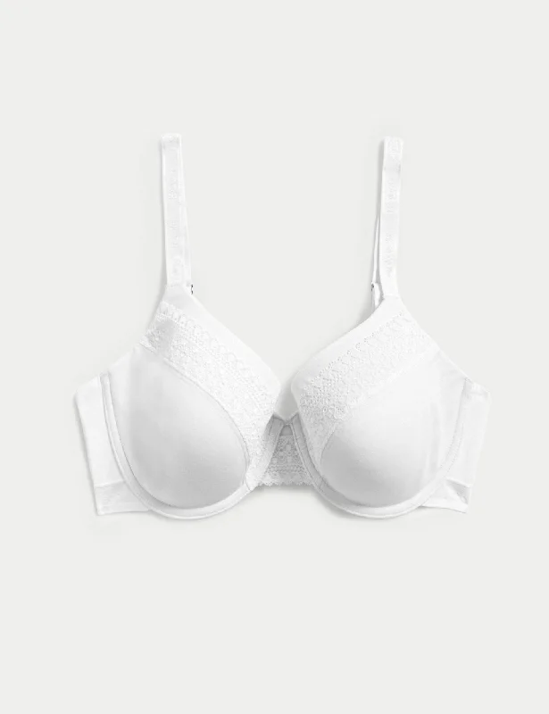 Cotton with Cool Comfort Wired T-Shirt Bra