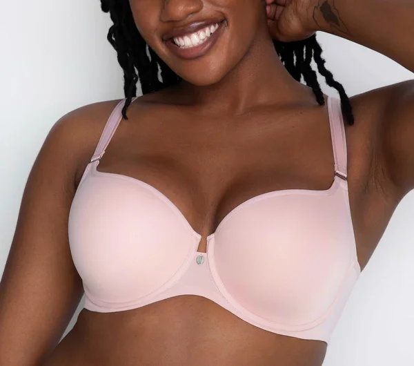 Curvy Couture Tulip Smooth Blushing Rose T Shirt Bra 1274