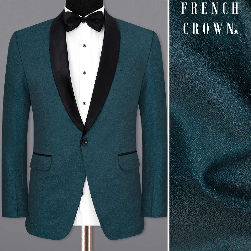 Cyprus Green Designer Tuxedo Blazer