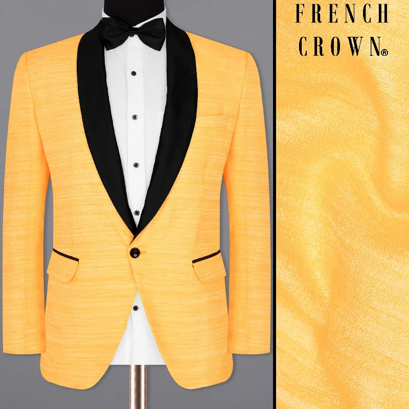 Dark Tangerine Designer Tuxedo Blazer