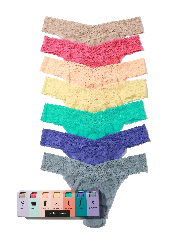 Days of the Week Original Rise Thong 7 Pack