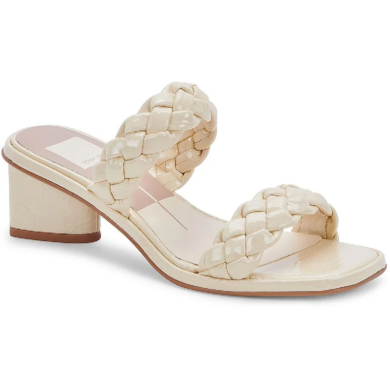 Dolce Vita Womens Ronin Braided Square Toe Mule Sandals