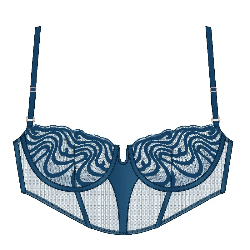 Echo Bustier Abyss Blue