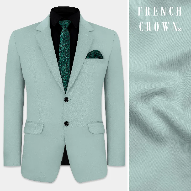 Edward Blue Premium Cotton Stretchable Traveler Blazer