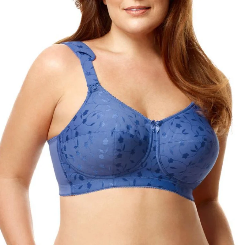 Jacquard Soft Cup Bra 1305 - Cobalt Blue