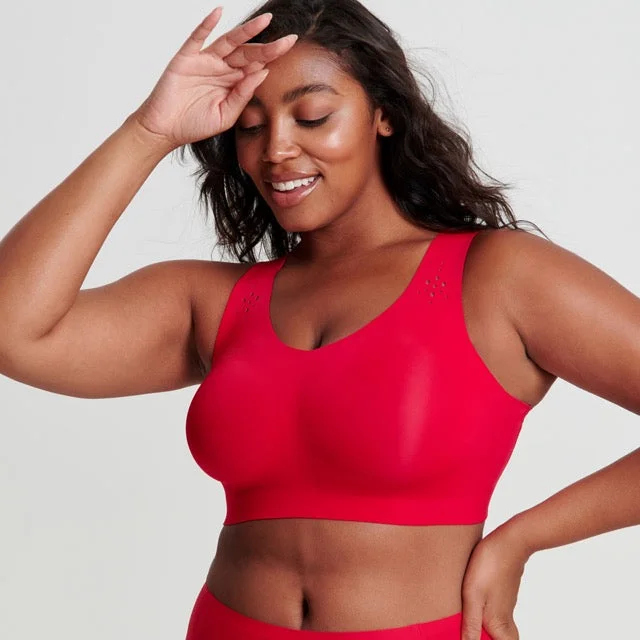 Evelyn & Bobbie Defy Limited Ruby Red Wireless Bra