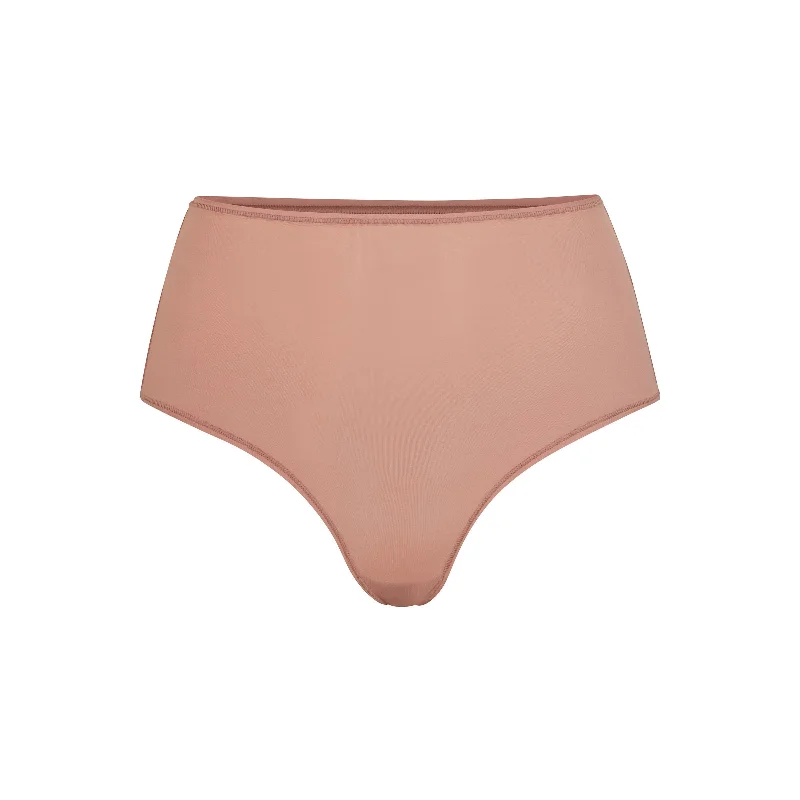 FITS EVERYBODY HIGH WAISTED THONG | ROSE CLAY