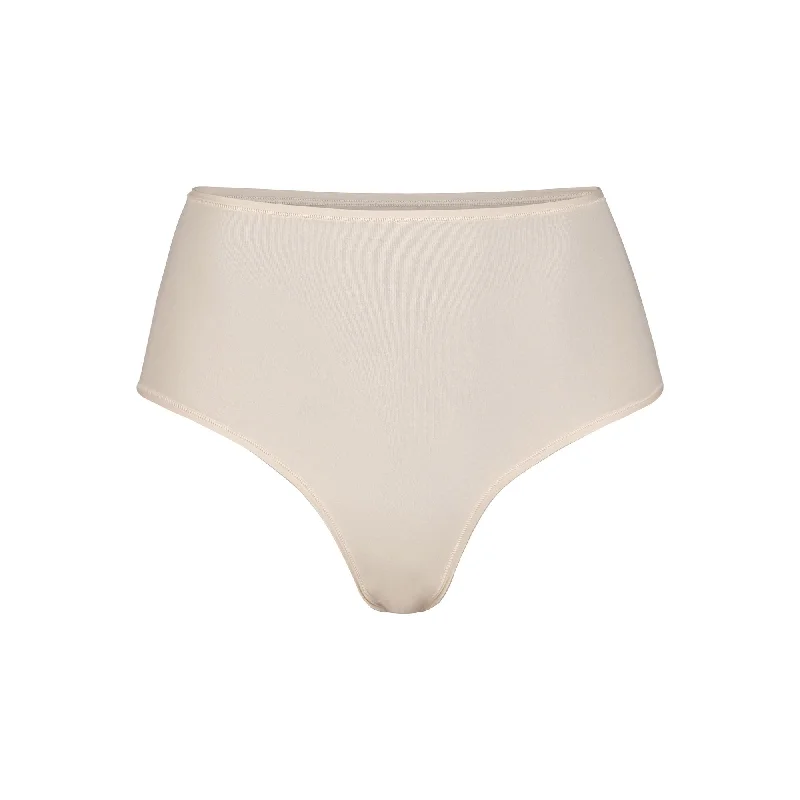 FITS EVERYBODY HIGH WAISTED THONG | SAND