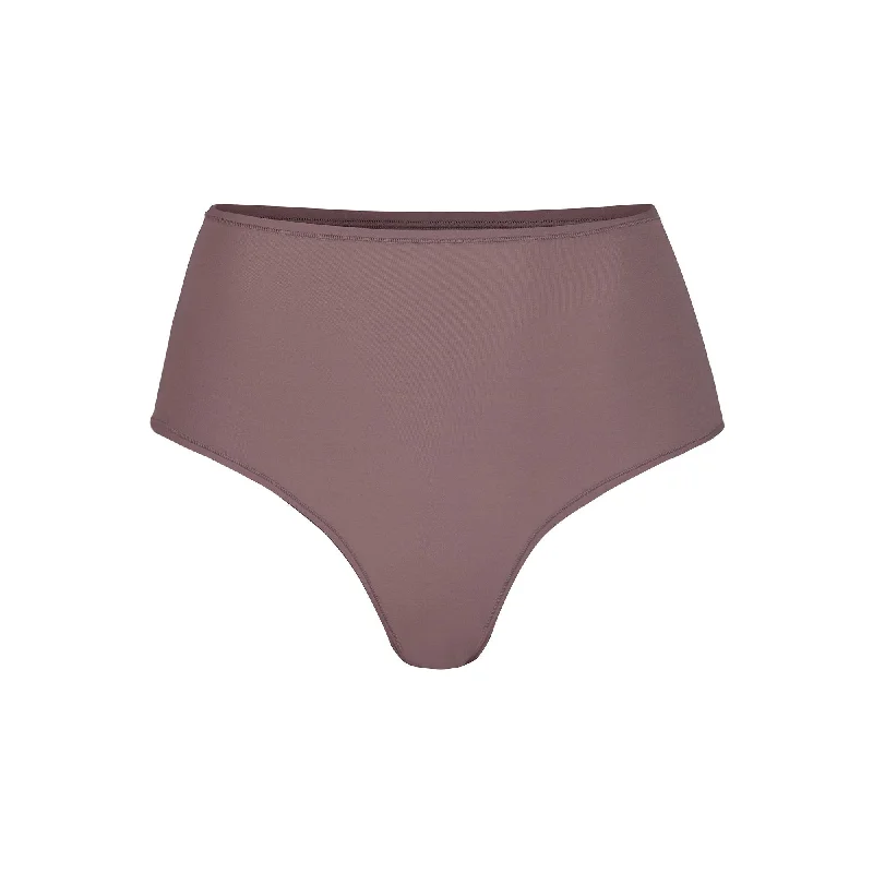 FITS EVERYBODY HIGH WAISTED THONG | UMBER