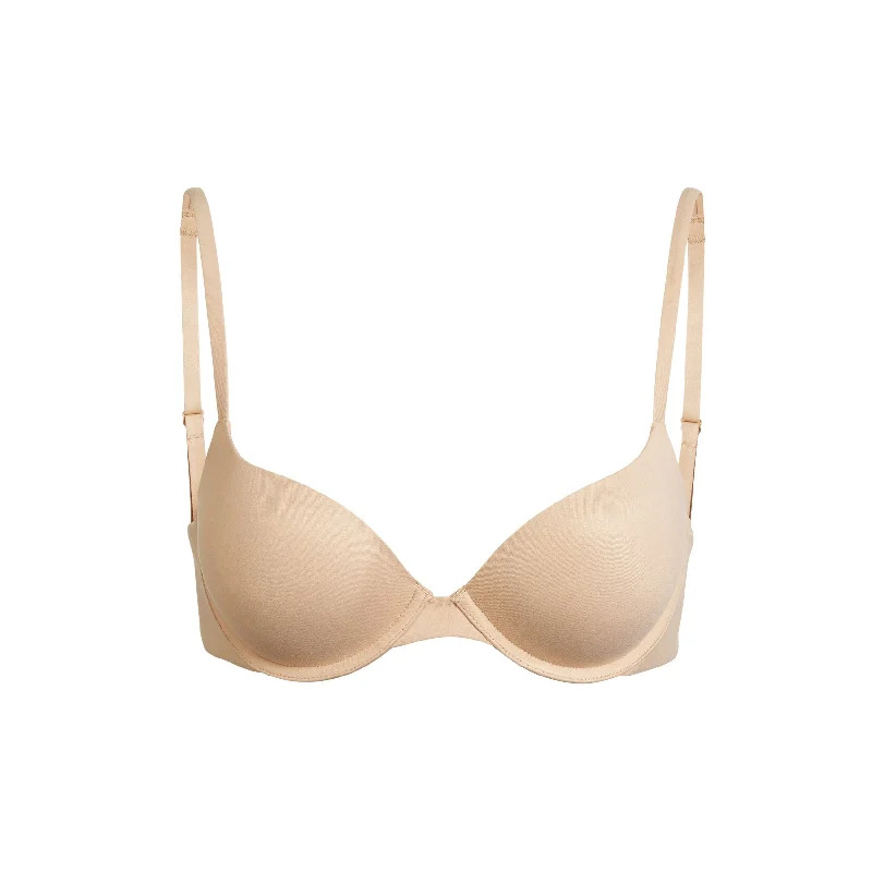 FITS EVERYBODY T-SHIRT PUSH UP BRA | CLAY