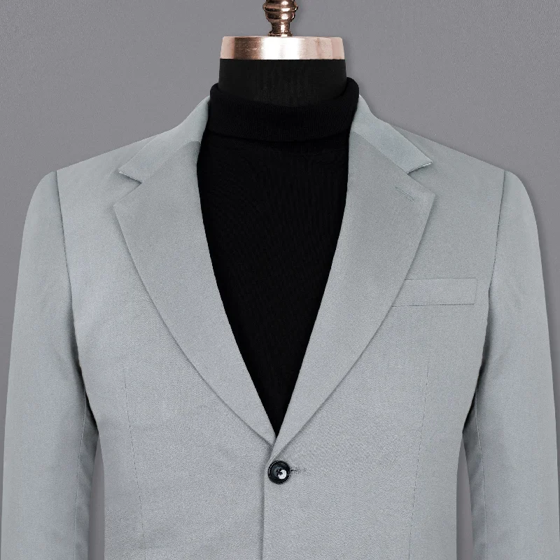 French Gray Premium Cotton Blazer