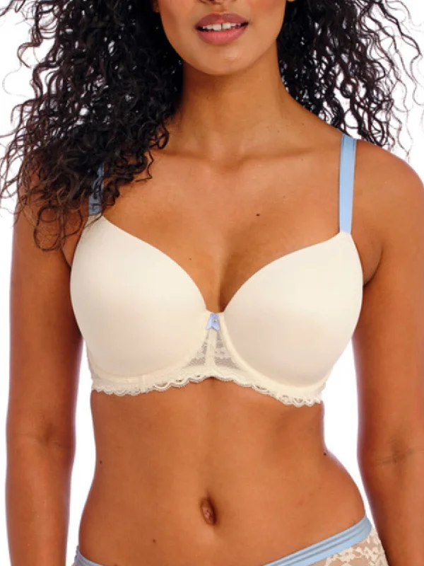 Offbeat Moulded Demi T-Shirt Bra - Something Blue