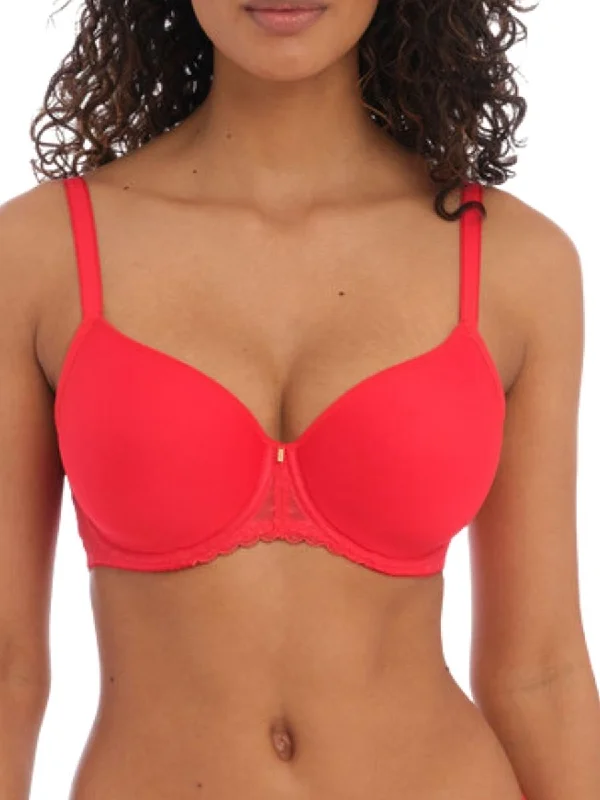 Signature Moulded Spacer Bra - Chilli Red