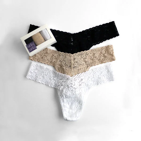 Hanky Panky Signature Lace Low Rise 3 Pack