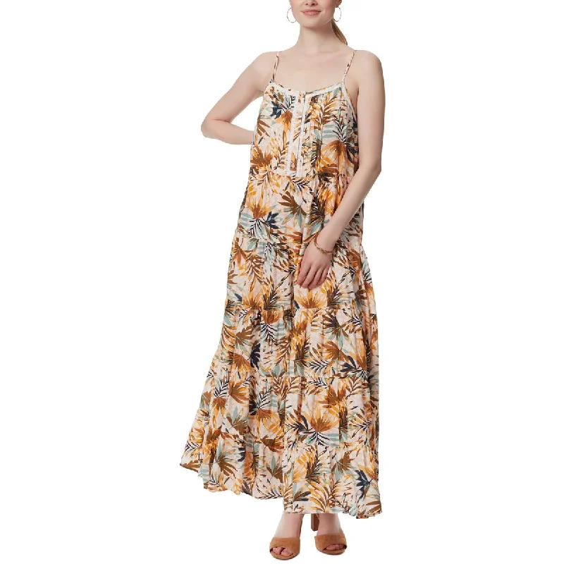 Jessica Simpson Womens Alanis Tiered Long Sundress