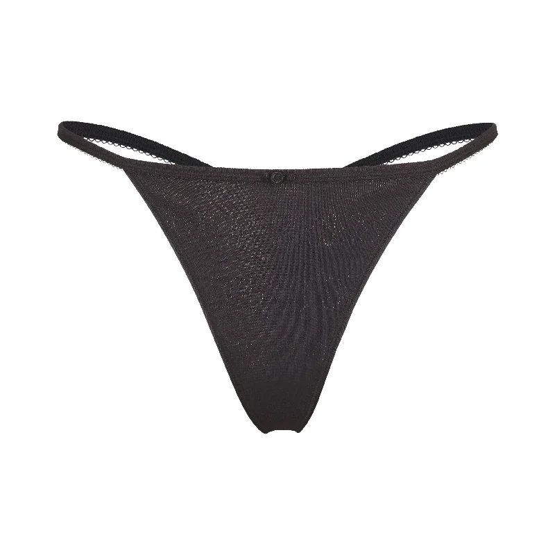 LOGO POINTELLE T STRING THONG | SOOT