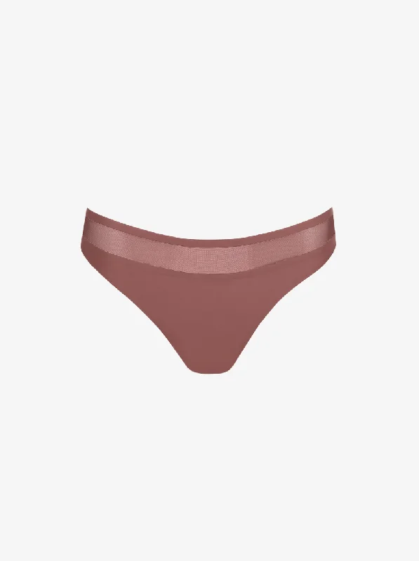 Louie Thong - Satin Taupe