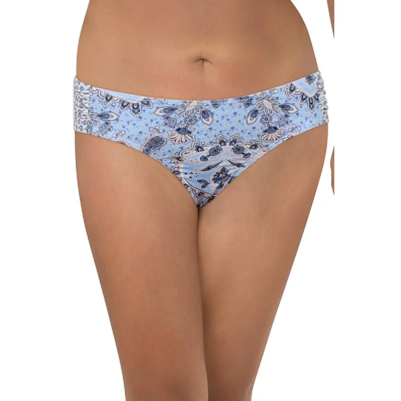 Lucky Brand Womens Printed Nylon Swim Bottom Separates