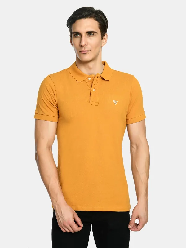 Men's Casual Wear Solid Polo T-Shirt