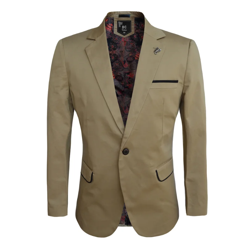 Men's Cotton-Stretch Blazer Safari 512