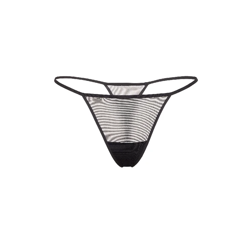 MESH STRING THONG | ONYX