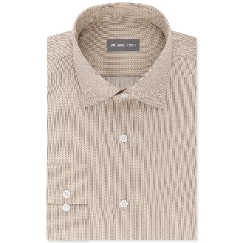 Michael Kors Mens Regular Fit Non-Iron Button-Down Shirt