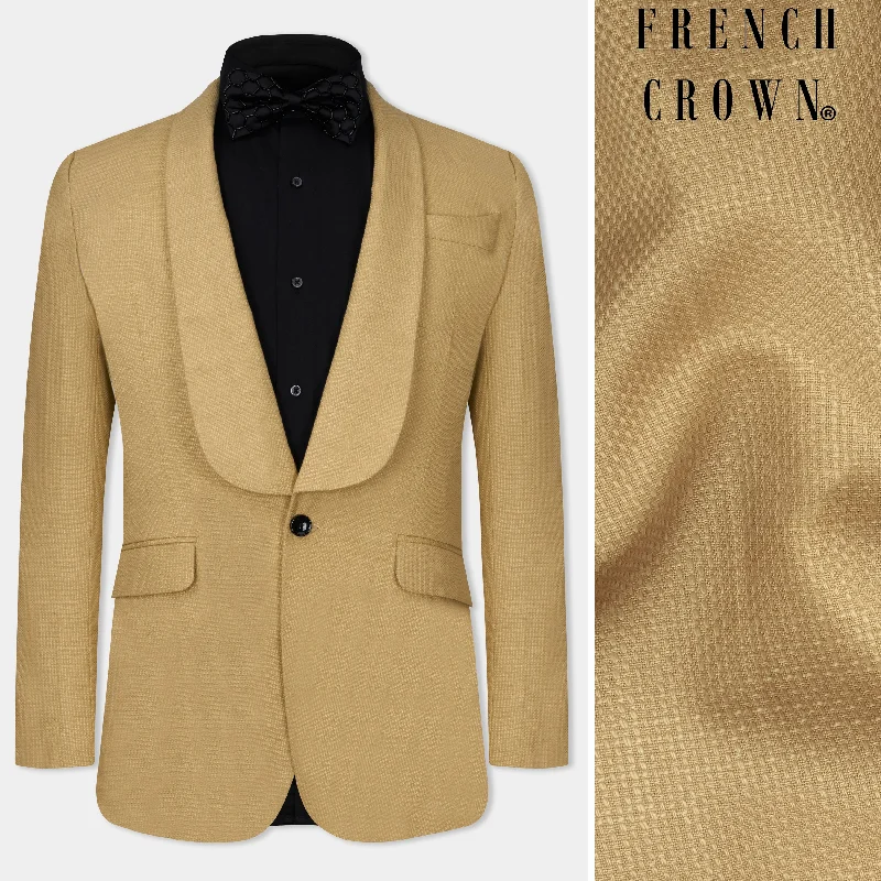 Muesli Brown Wool Rich Designer Blazer