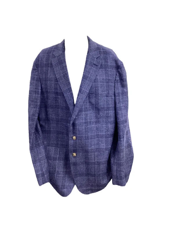 NWT Onward Reserve Men's Blazer Blue Plaid 48L