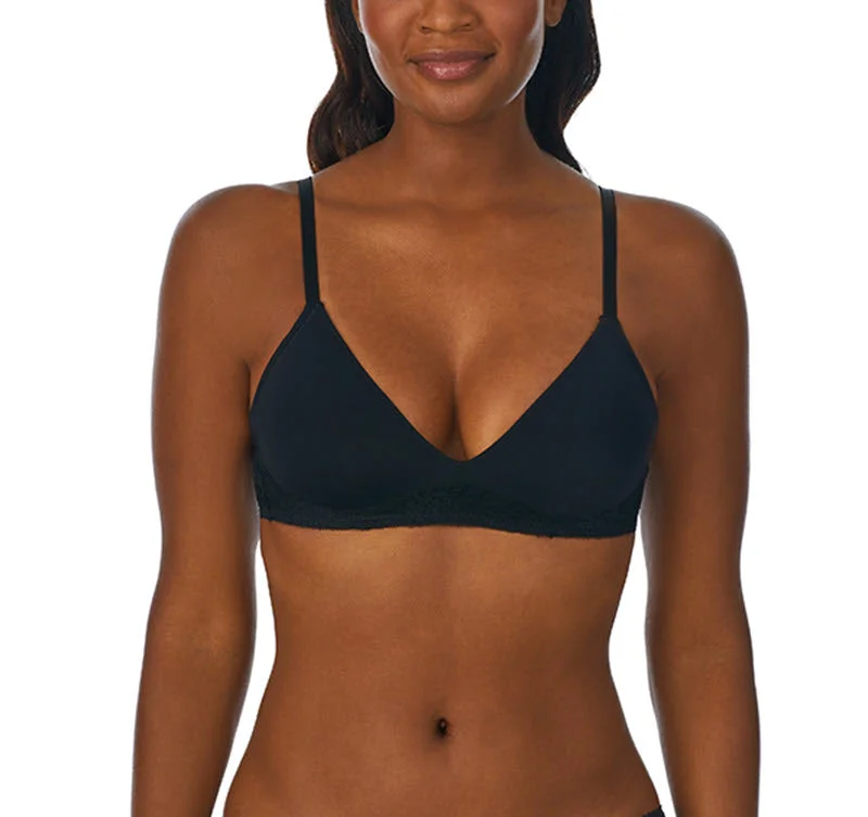 On Gossamer Sleek and Lace Black Wireless T Shirt Bra G9226