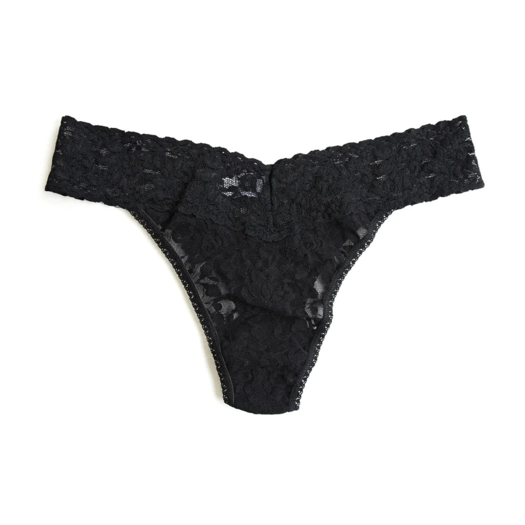 Signature Lace Original Rise Thong 4811 - Black